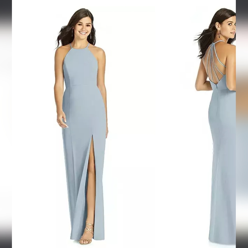 Thread Molly Mate Chiffon Halter Maxi Dress In Platinum Womens 14 NWT